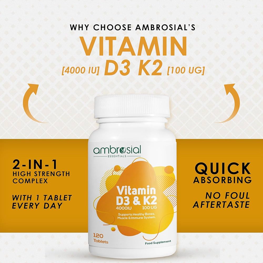 AMBROSIAL - D3 & K2 - 120PCS