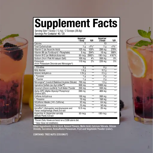RAW - THAVAGE PRE WORKOUT - 40/20SER
