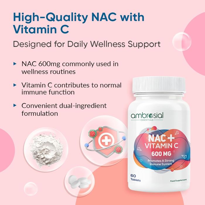 AMBROSIAL - NAC + VITAMIN C - 60PCS