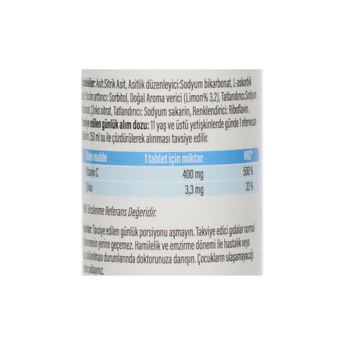 ENERGIA - VITAMIN C 1000MG + ZINC - 20PCS