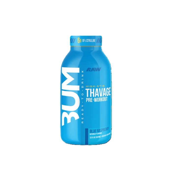 [UT-13111] RAW - THAVAGE RTD PRE WORKOUT - 357ML (BLUE RASPBERRY)
