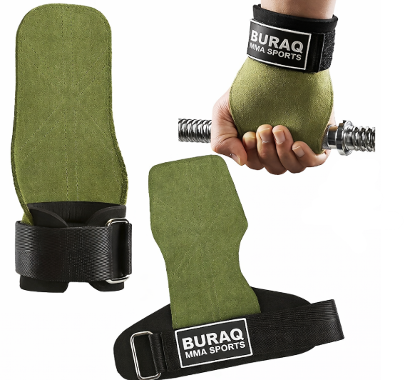 VIGOR - CROSSFIT LEATHER GRIP (GREEN) - 1PAIR