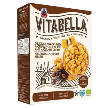 VITABELLA - CHOCOLATE HAZELNUT PILLOWS SNACK - 300G