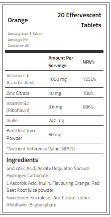 LAPERVA - Vitamin C 1000 + ZINC - 20TABS