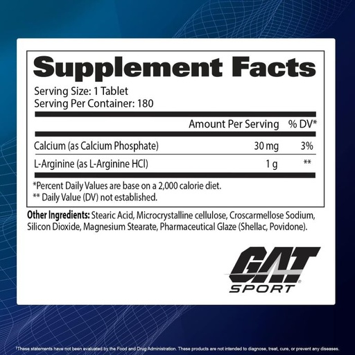 GAT - L-ARGININE - 180PCS