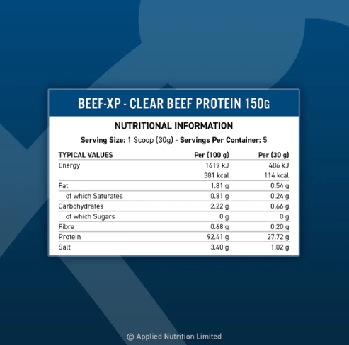 APPLIED NUTRITION - BEEF XP - 1SER