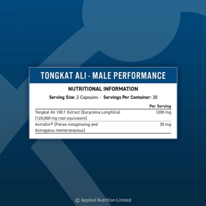 APPLIED NUTRITION - TONGKAT ALI - 60PCS