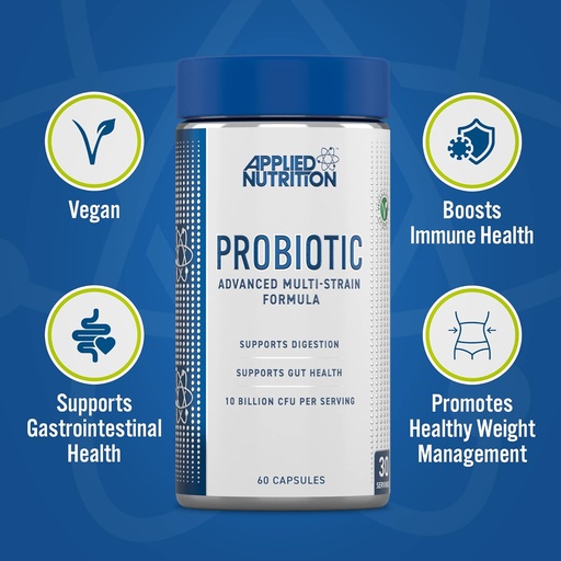 APPLIED NUTRITION - PROBIOTIC ADVANCED MULTI STRAIN - 60PCS