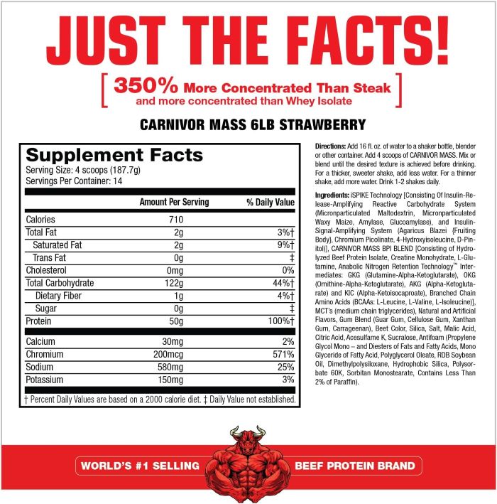 MUSCLEMEDS - CARNIVOR MASS 