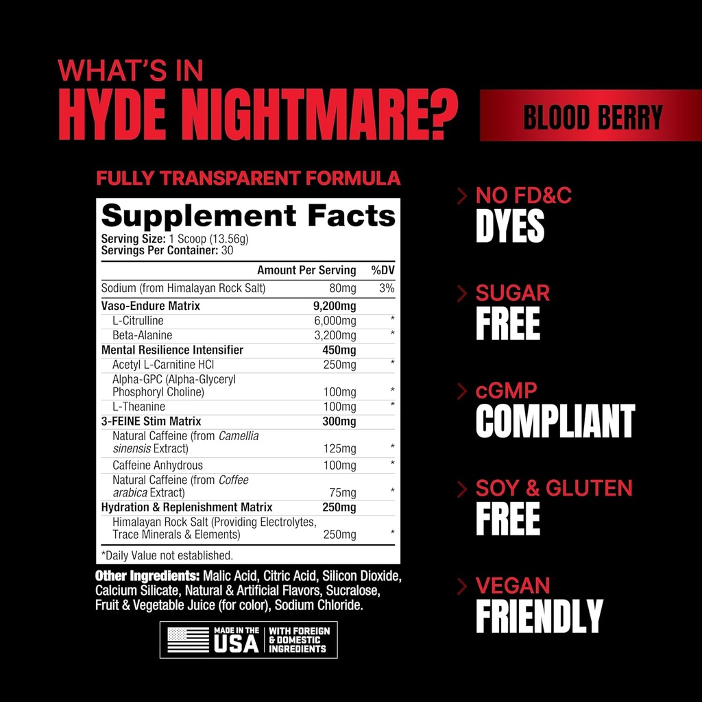 PROSUPPS - HYDE NIGHTMARE - 30 SERVINGS