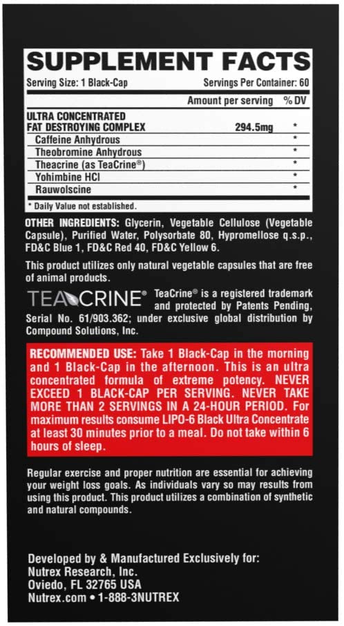 NUTREX - LIPO 6 - 60 CAPS (NEW)