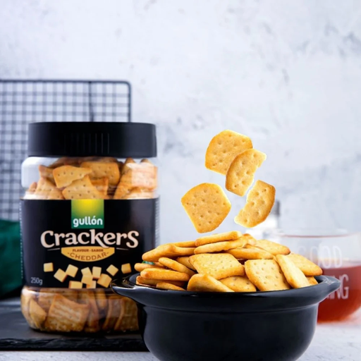 GULLON - CRACKERS CHEDDAR CHEESE - 250G