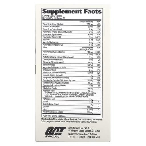 GAT - MENS MULTI + TEST - 150 PCS