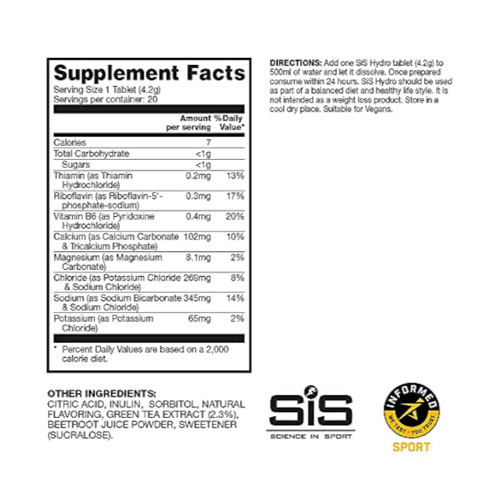 SIS - HYDRO ELECTROLYTE - 20PCS
