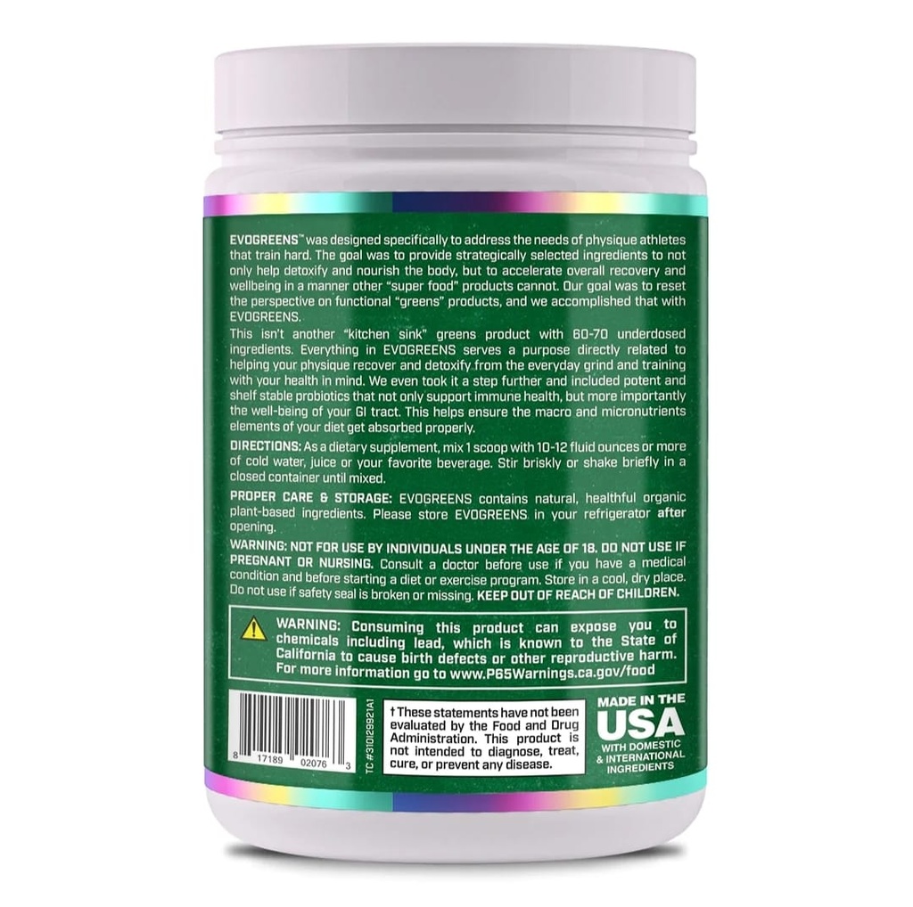 EVOGEN - EVOGREENS - 30SERVINGS
