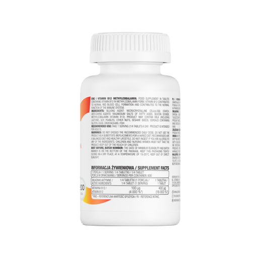 OSTROVIT - VITAMIN B12 METHYLOCOBALAMIN - 200PCS