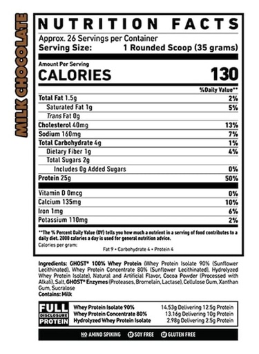 GHOST - WHEY PROTEIN - 2LB