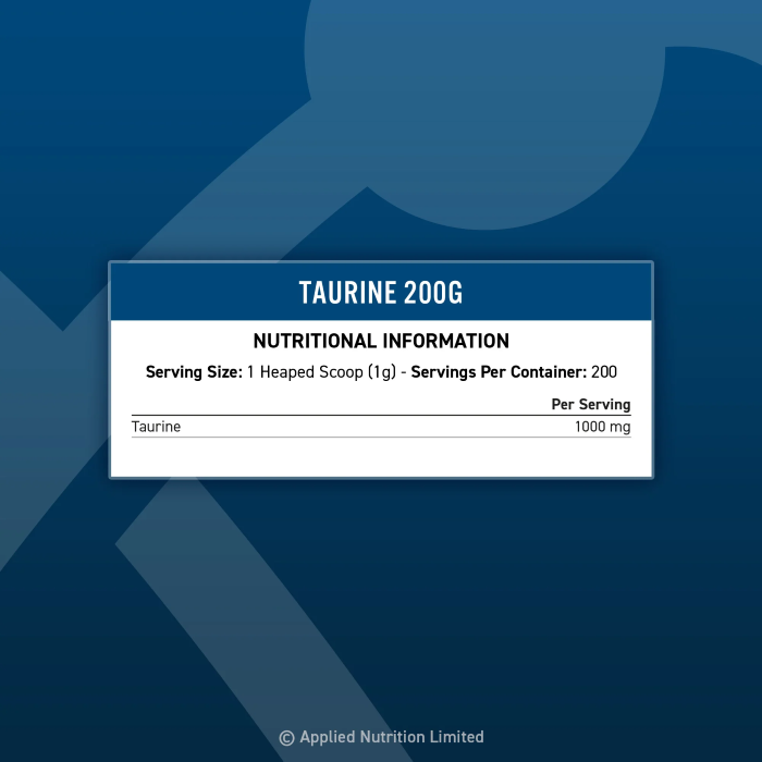 APPLIED NUTRITION - TAURINE - 200G