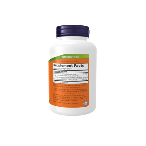 NOW -  GINKGO BILOBA 60MG - 240PCS