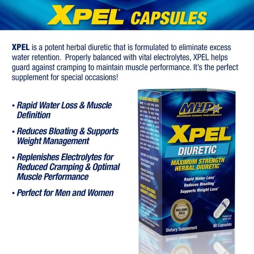 MHP - XPEL DIURETIC - 80PCS