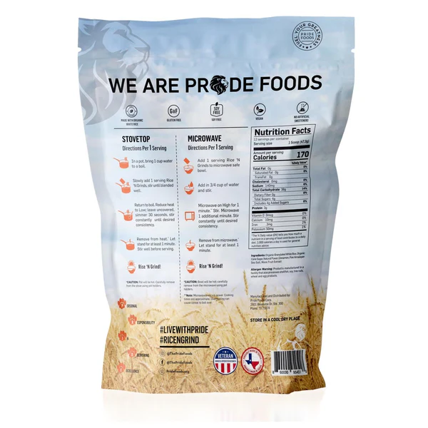PRIDE FOODS - RICE N GRINDS CREAM OF RICE - 568G