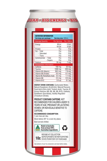 ADONIS - BIG ENERGY DRINK RTD - 500ML