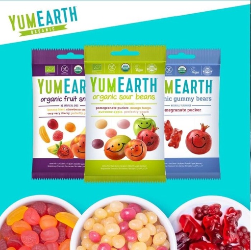 YUM EARTH - ORGANIC SNACKS - 50G