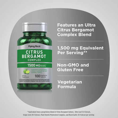 PIPING ROCK - CITRUS BERGAMOT 1500MG - 100PCS