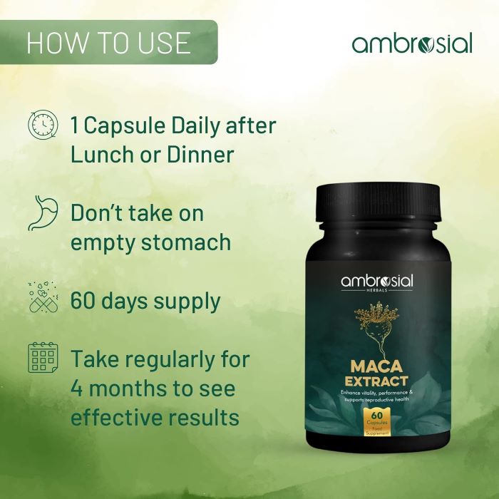 AMBROSIAL - MACA EXTRACT 500MG - 60PCS