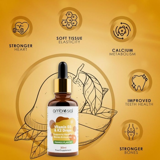 AMBROSIAL - D3 + K2 DROPS - 30ML