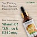 AMBROSIAL - D3 + K2 DROPS - 30ML