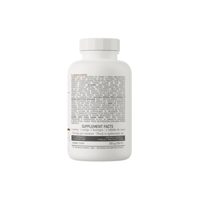 OSTROVIT - CHROMIUM LOZENGES (MULTIFRUIT) - 90PCS