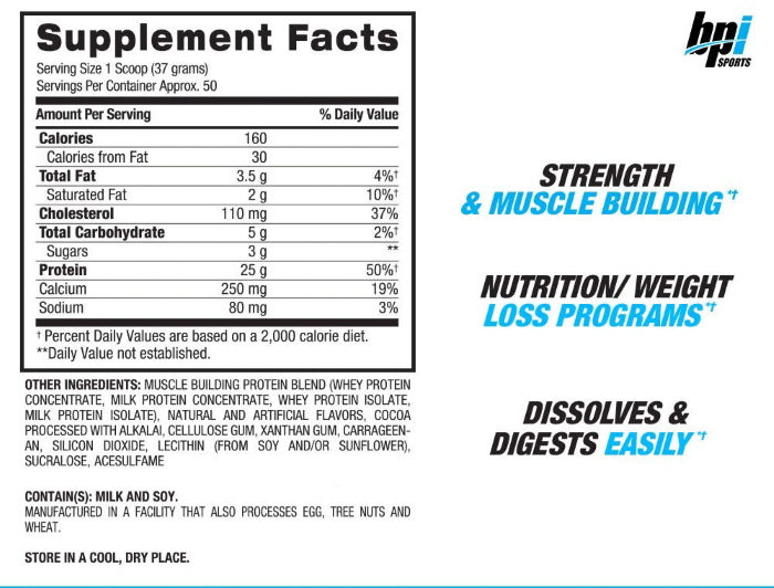 BPI - WHEY HD - 4LB