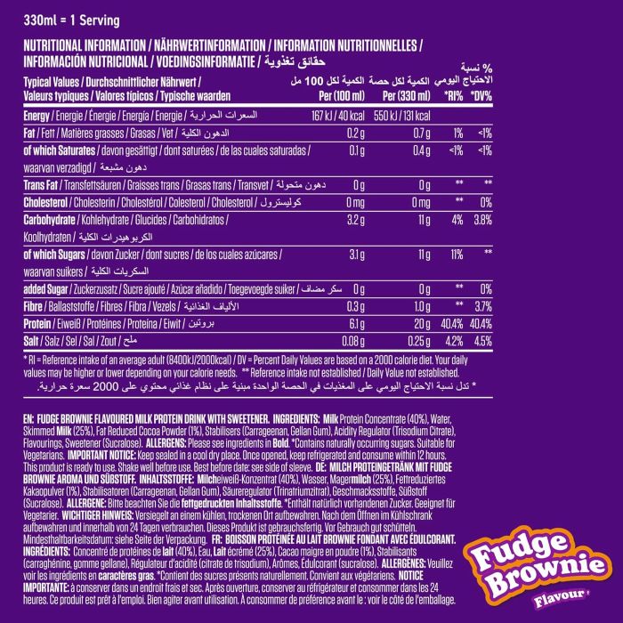 APPLIED NUTRITION - HIGH PROTEIN SHAKE - 330ML