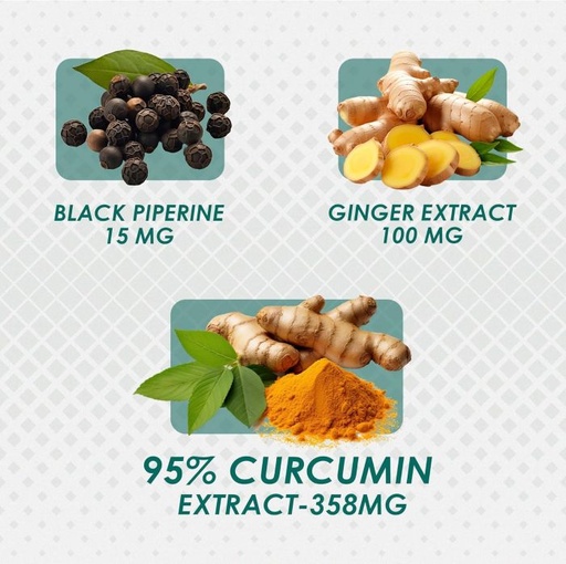 AMBROSIAL - TURMERIC + BLACK PEPPER + GINGER - 60PCS