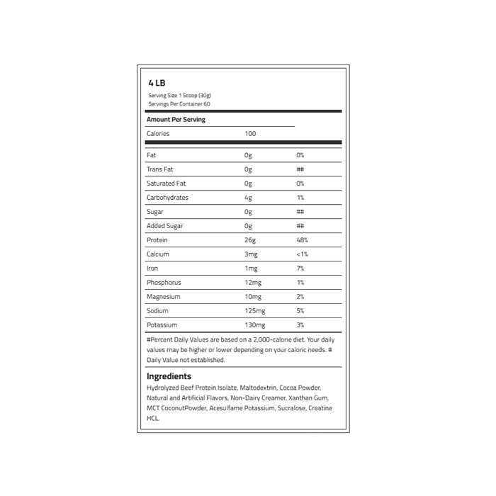 RED REX - BEEF PROTEIN ISOLATE - 4LB