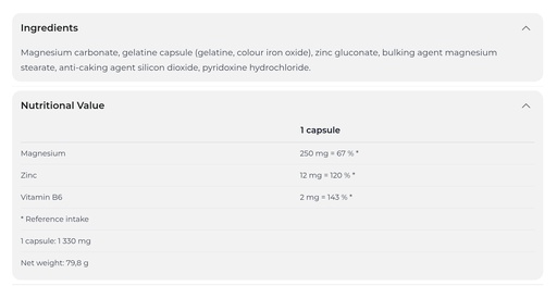 NUTREND - ZMA B - 60PCS