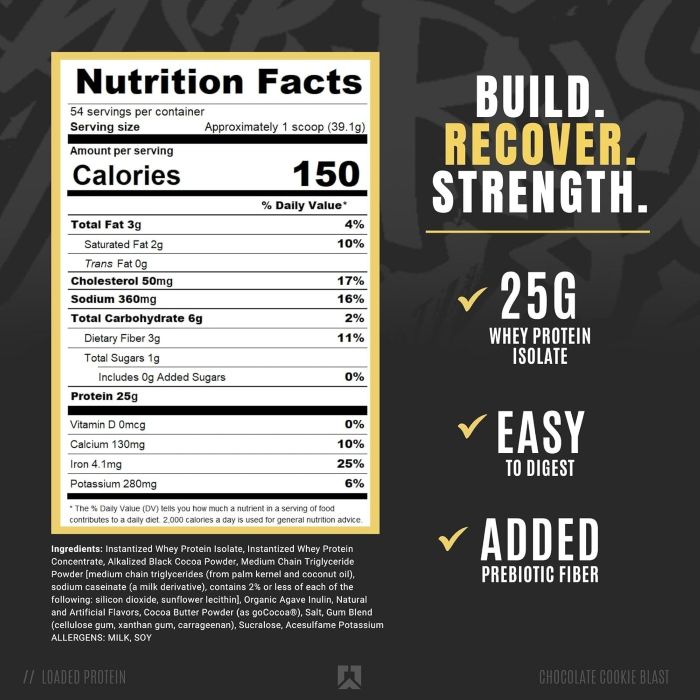 RYSE - WHEY LOADED PROTEIN - 4LB