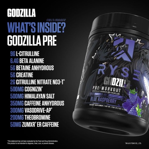 RYSE - PRE WORKOUT GODZILLA - 20-40SER