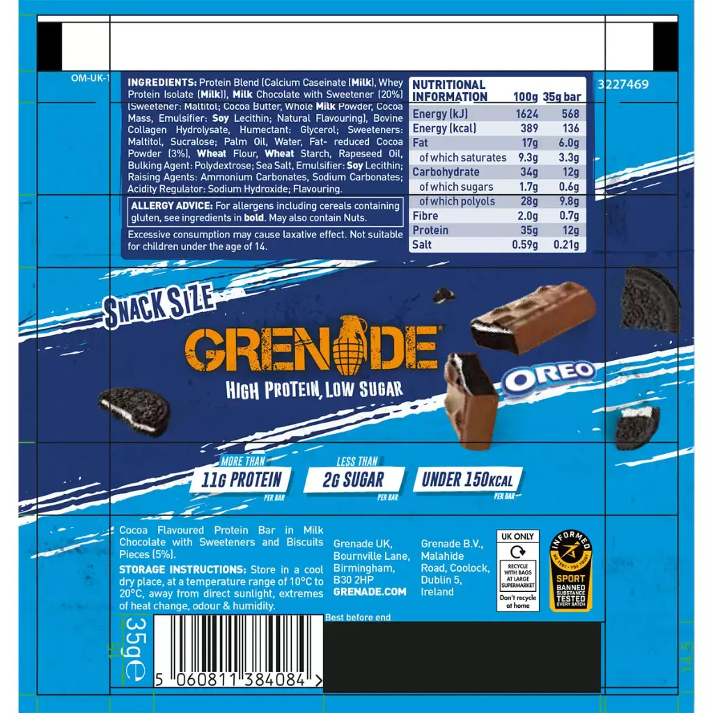 GRENADE - CARB KILLA PROTEIN BAR - 35G