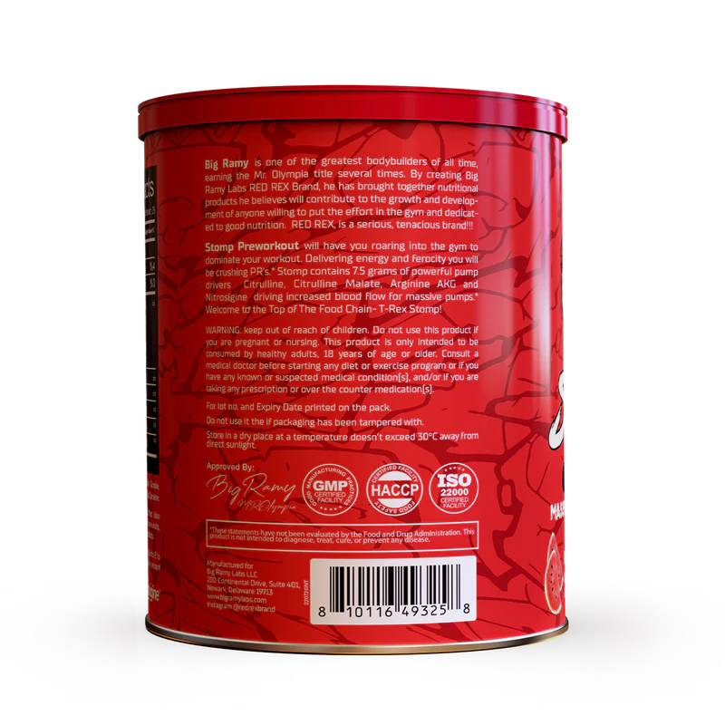 RED REX - STOMP PRE WORKOUT - 1LB