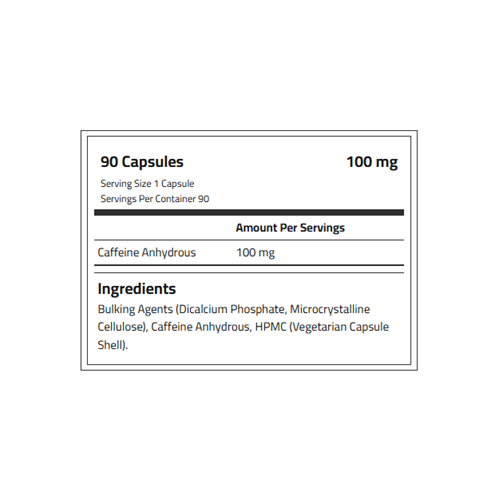APPLIED NUTRITION - CAFFEINE 100MG - 90PCS
