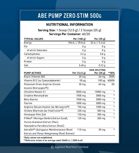 APPLIED NUTRITION - ABE PUMP - 500G