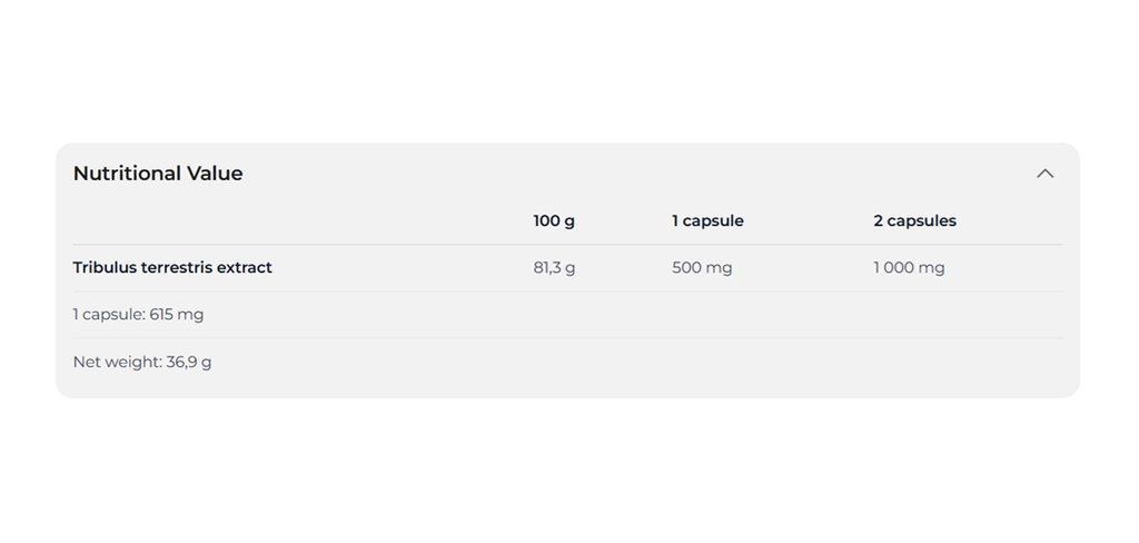 NUTREND - TRIBULUS TERRESTRIS - 60PCS