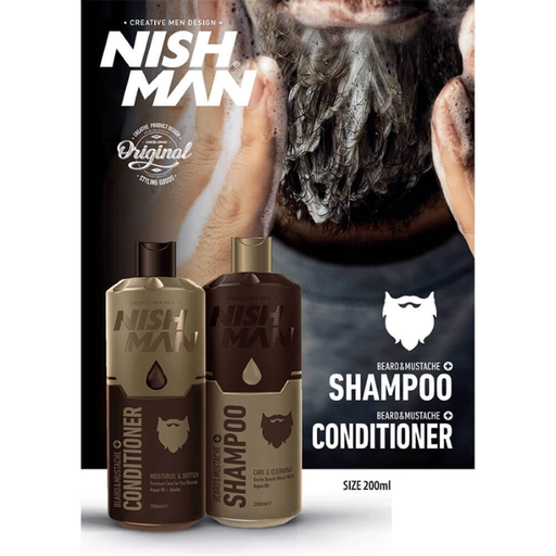 NISHMAN - BEARD & MUSTACHE SHAMPOO - 200ML