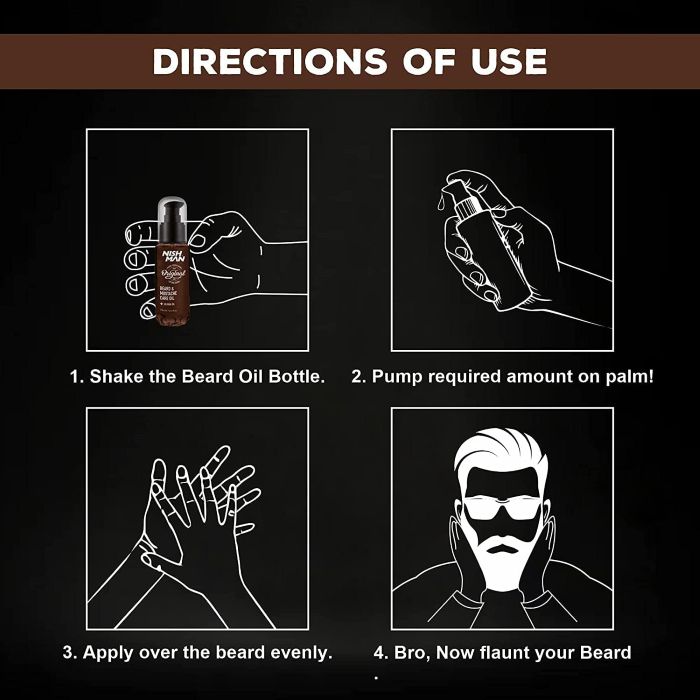 NISHMAN - BEARD & MUSTACHE OIL - 100ML