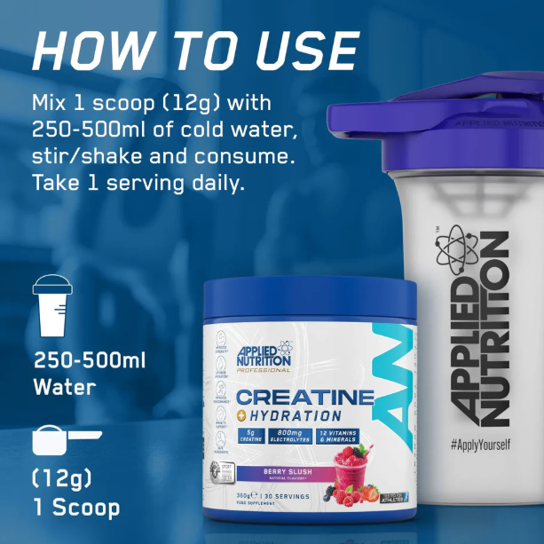 APPLIED NUTRITION - CREATINE + HYDRATION - 30SER