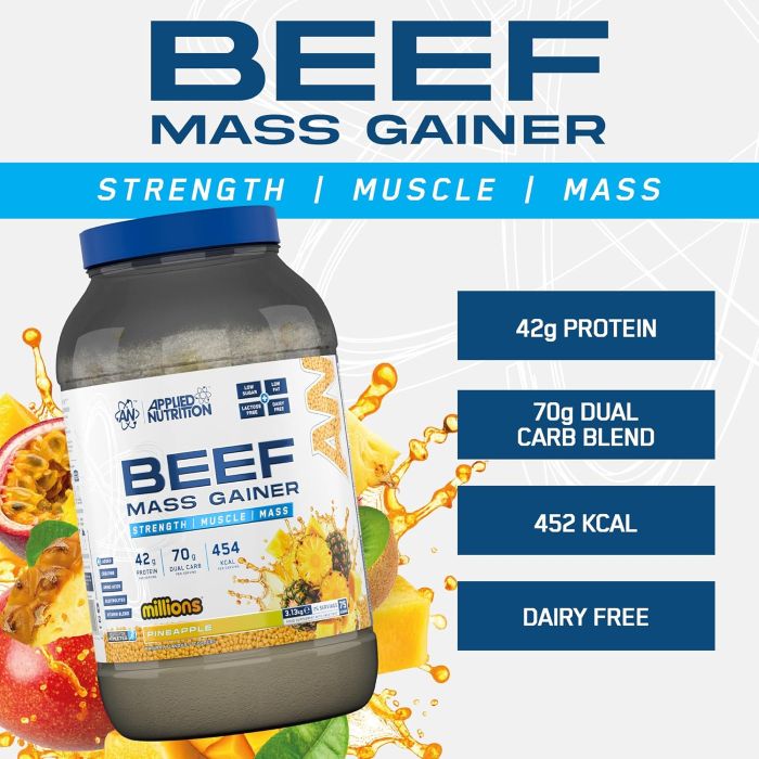 APPLIED NUTRITON - BEEF MASS GAINER - 3KG