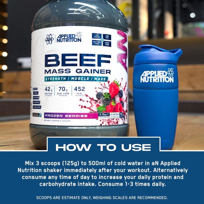 APPLIED NUTRITON - BEEF MASS GAINER - 3KG