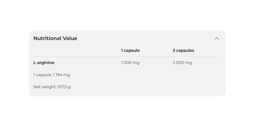 NUTREND - L ARGININE 1000MG - 90PCS